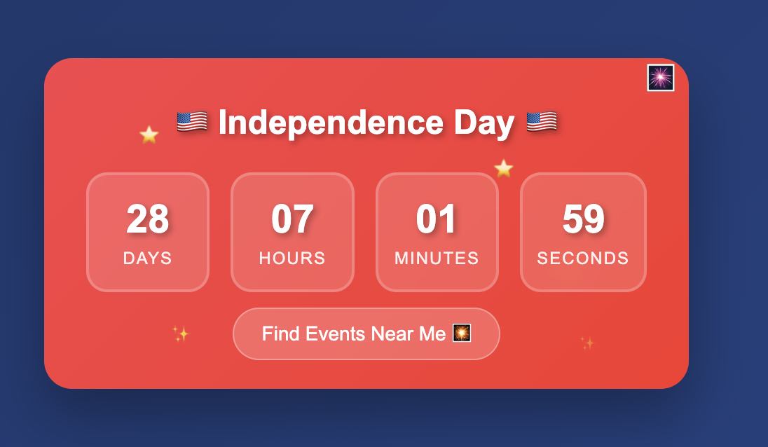 Advanced Countdown Widget
