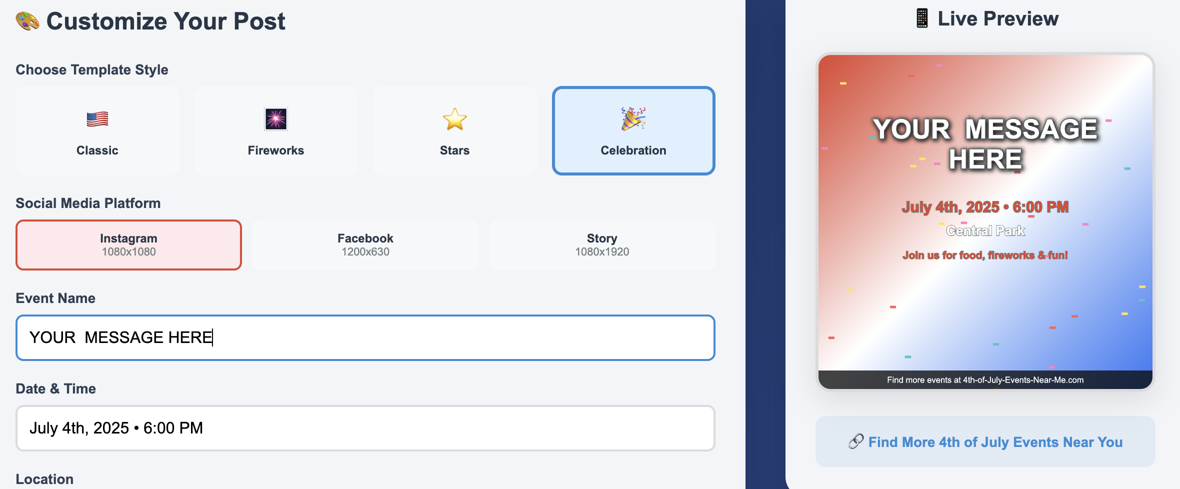 Social Media Post Creator