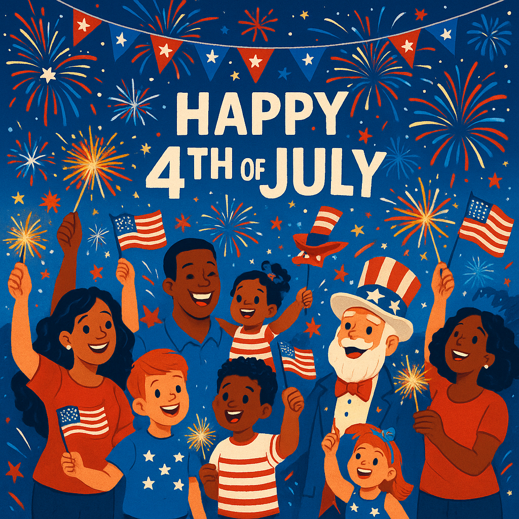 Happy Fourth - Crowd Celebration