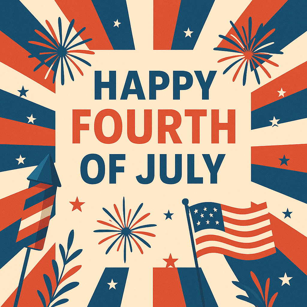 Happy Fourth - Square