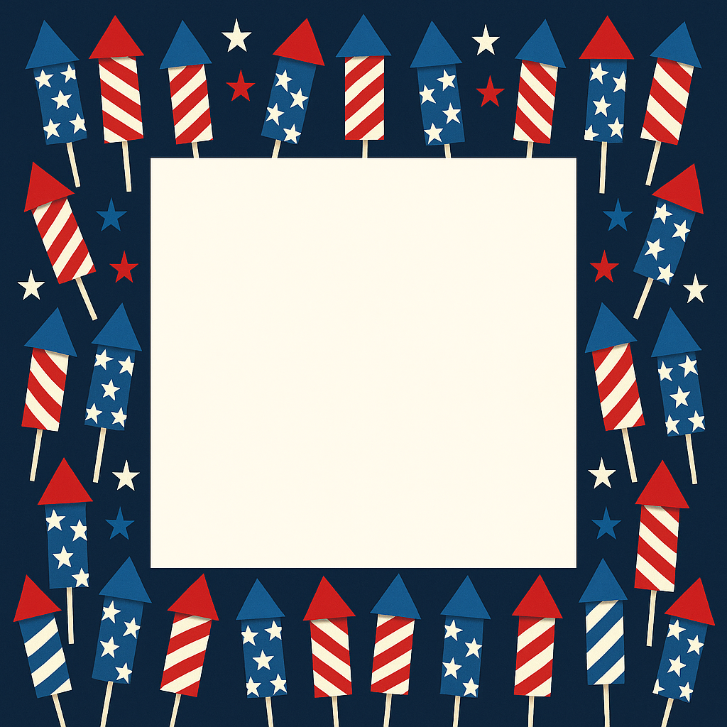 Fireworks Pattern Frame